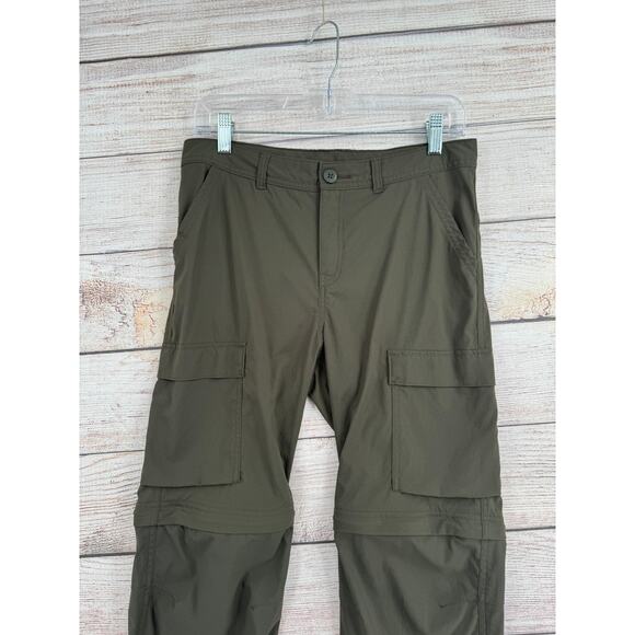 REI Co-Op Sahara Cargo Convertible Pants Youth Boys XL 18 Green Adjustable Waist - Picture 3 of 13